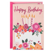 Cake with Candles birthday card