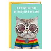 Cat in Sweater and Sunglasses card